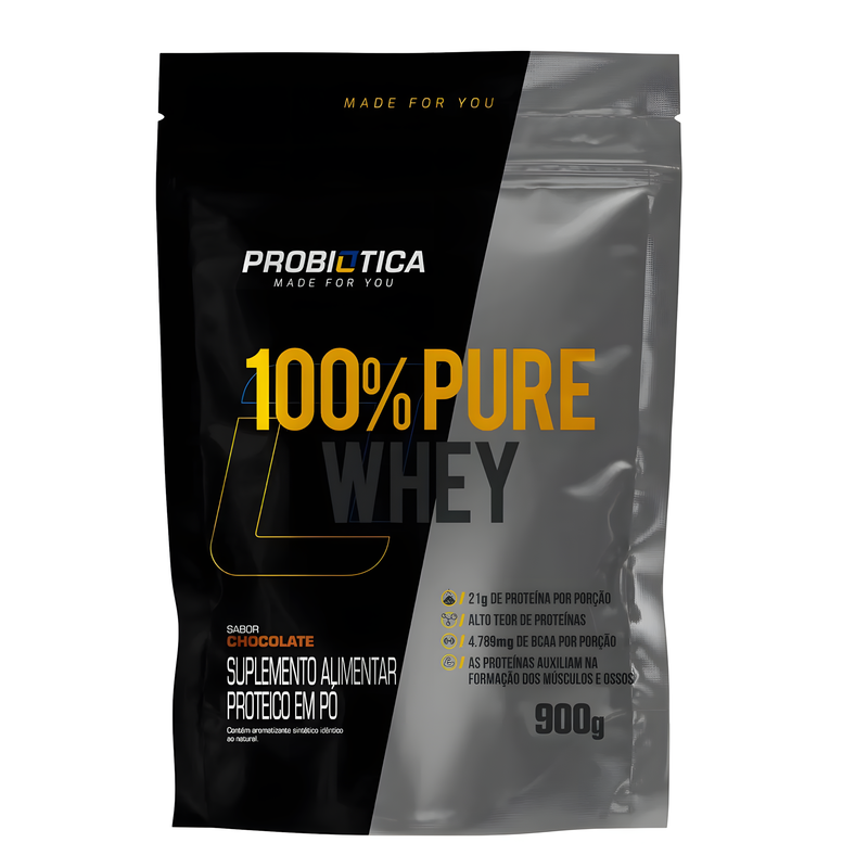 100% PURE WHEY REFIL - PROBIÓTICA - 900g