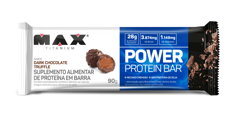 BARRA DE PROTEÍNA - POWER PROTEIN - MAX TITANIUM 90G