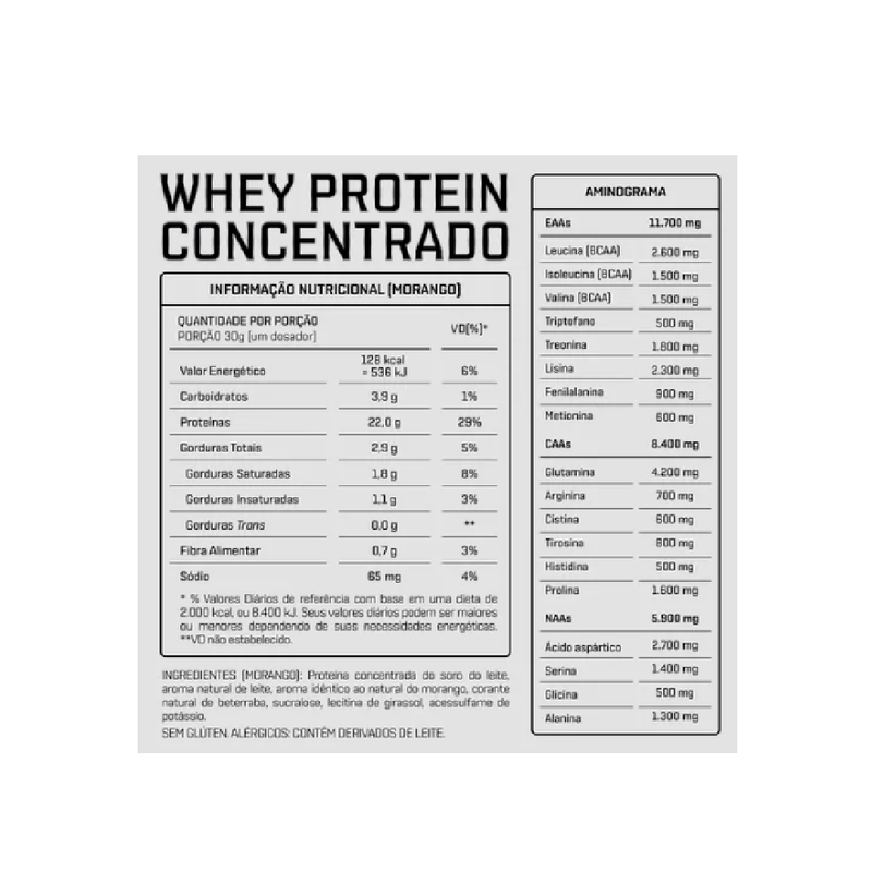 WHEY PROTEIN CONCENTRADO - POTE 900G DUX NUTRITION