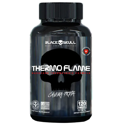 TERMOGÊNICO THERMO FLAMME 120CPS BLACK SKULL