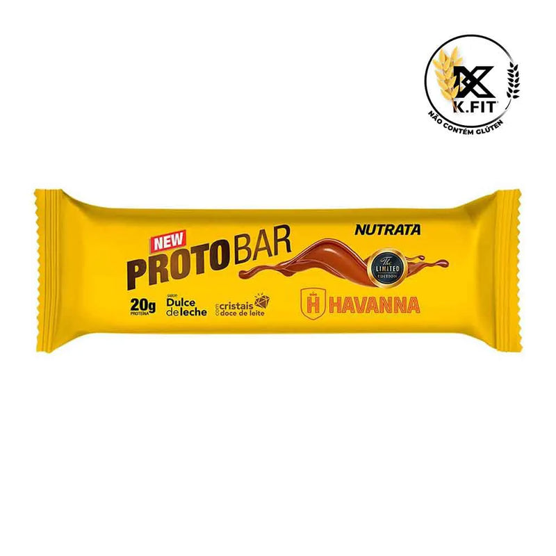BARRA DE PROTEINA - PROTOBAR HAVANNA - NUTRATA - 70g
