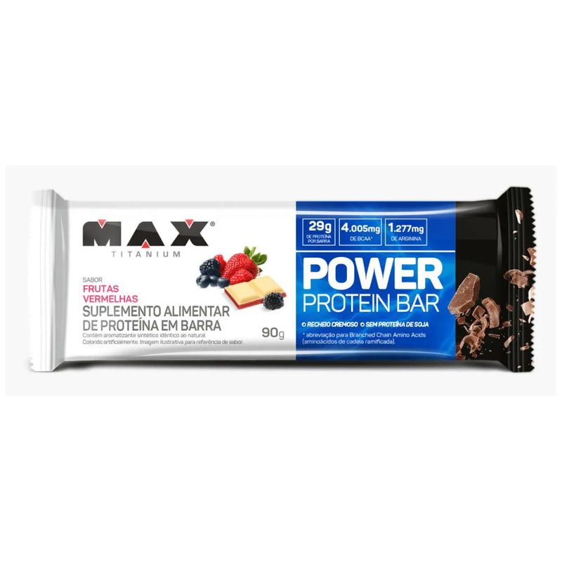 BARRA DE PROTEÍNA - POWER PROTEIN - MAX TITANIUM 90G