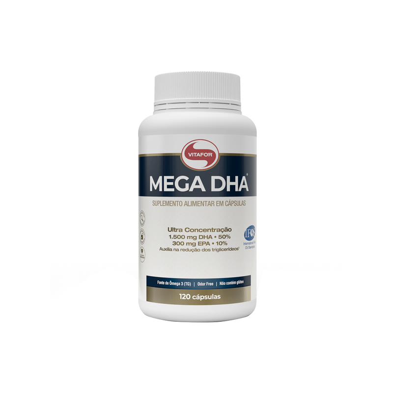 MEGA DHA - 120 CAPS - VITAFOR