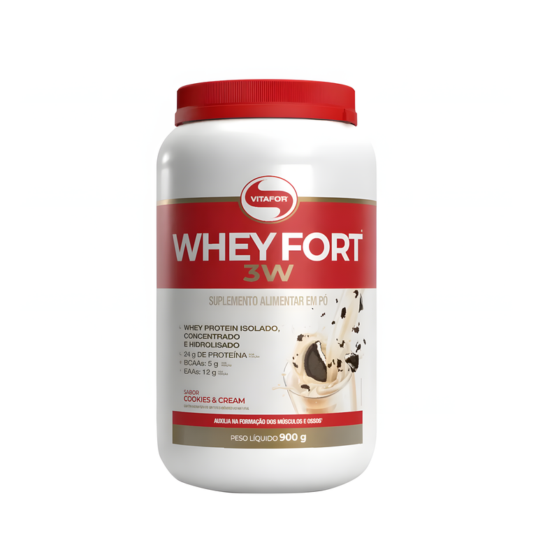 WHEY FORT 3W - VITAFOR - WHEY PROTEIN - 900g