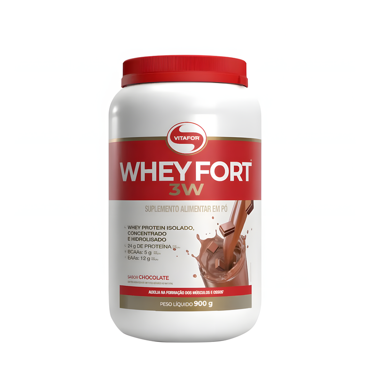WHEY FORT 3W - VITAFOR - WHEY PROTEIN - 900g